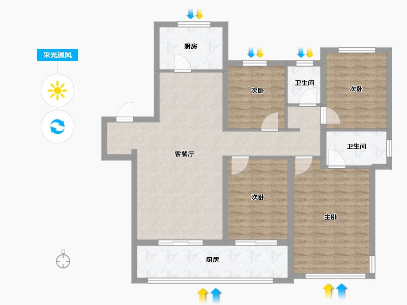 山东省-济南市-济南尊-123.20-户型库-采光通风