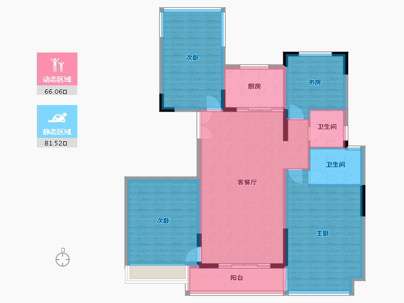 河南省-洛阳市-京熙帝景-127.20-户型库-动静分区