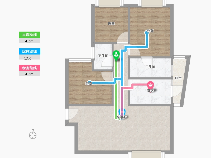 广东省-深圳市-皇御苑-63.00-户型库-动静线