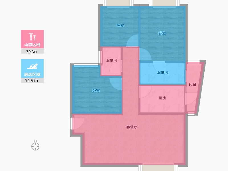 广东省-深圳市-皇御苑-63.00-户型库-动静分区