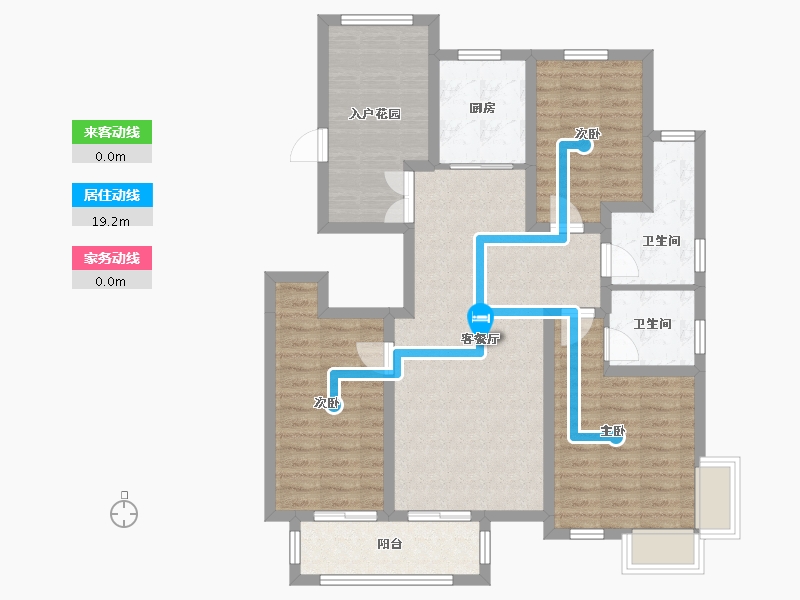 河北省-石家庄市-国仕山二期-111.20-户型库-动静线