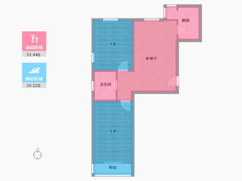 天津-天津市-盛世嘉园-56.25-户型库-动静分区