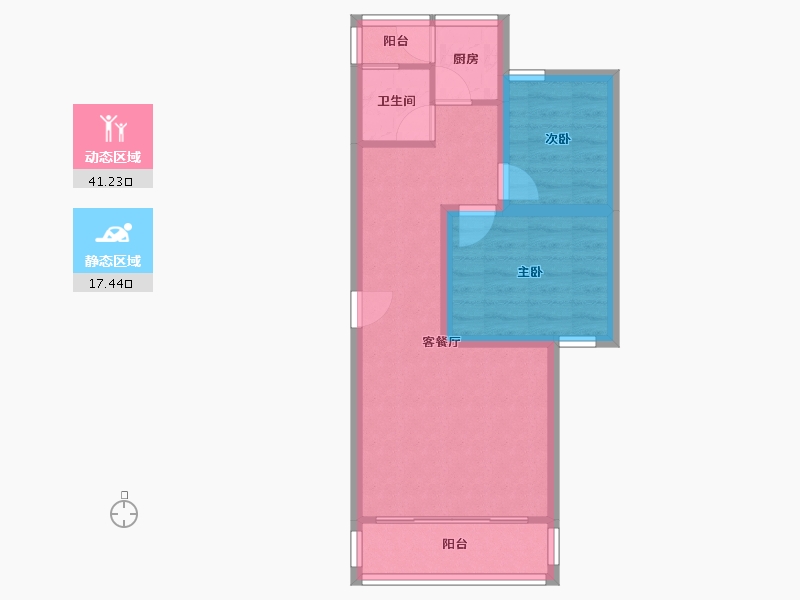 广东省-深圳市-荣超花园-51.69-户型库-动静分区