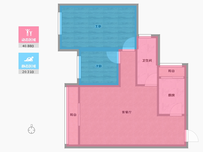 广东省-深圳市-金成时代家园-54.18-户型库-动静分区