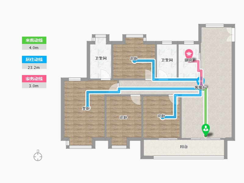 江西省-九江市-鸿泰府-106.00-户型库-动静线