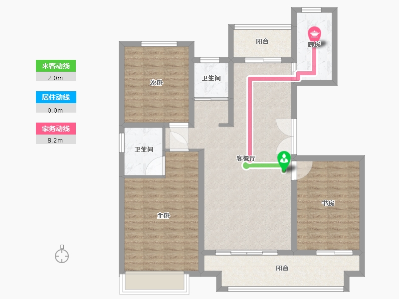 河南省-漯河市-信友天润府-103.20-户型库-动静线