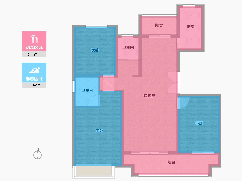 河南省-漯河市-信友天润府-103.20-户型库-动静分区