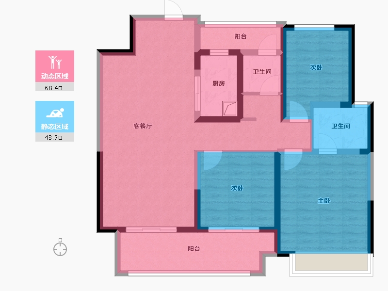 河南省-安阳市-利源·光明壹号-99.21-户型库-动静分区