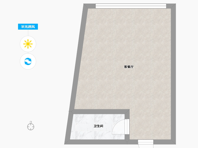 广东省-深圳市-盛龙花园-33.00-户型库-采光通风