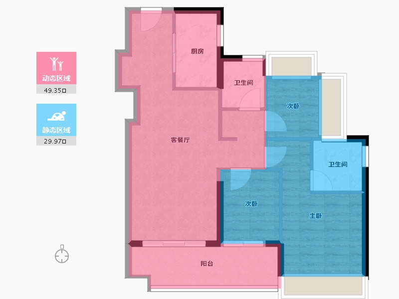 广东省-深圳市-润晖府-71.00-户型库-动静分区