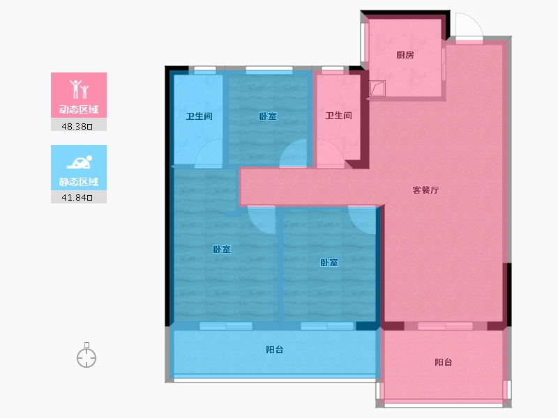 浙江省-温州市-未来城壹号-80.01-户型库-动静分区