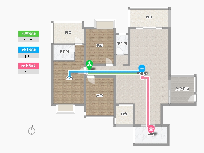 广西壮族自治区-北海市-金源华府-145.00-户型库-动静线