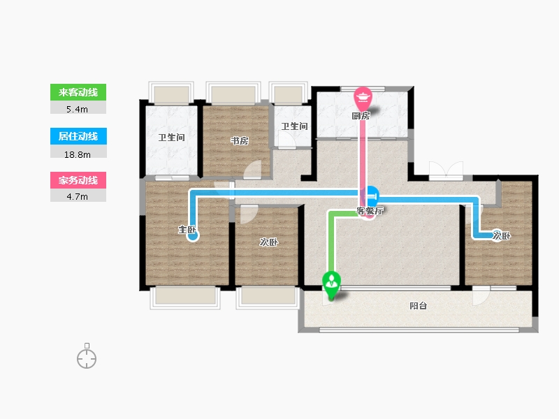 江苏省-南京市-金基璟樾府-138.00-户型库-动静线