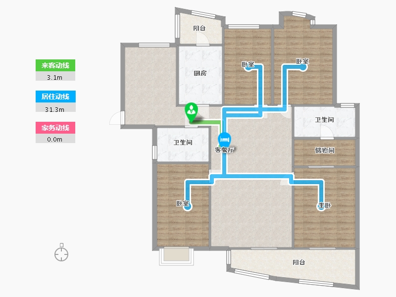 河南省-郑州市-曼哈顿商业广场-160.00-户型库-动静线