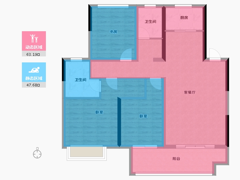 浙江省-绍兴市-中国铁建嵊星湾-99.20-户型库-动静分区