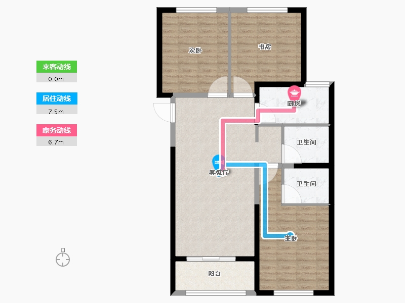 山西省-吕梁市-悦·东方-94.99-户型库-动静线