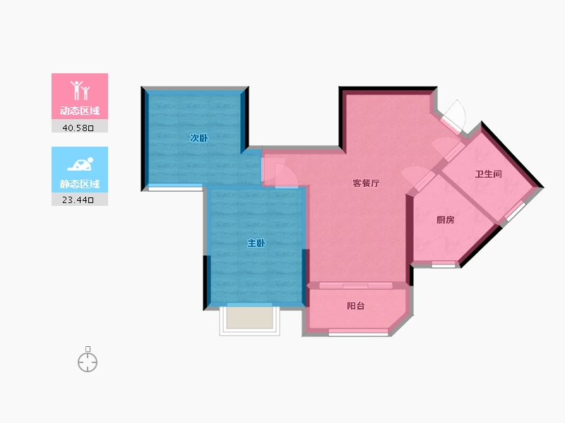 广西壮族自治区-柳州市-恒大雅苑-80.00-户型库-动静分区