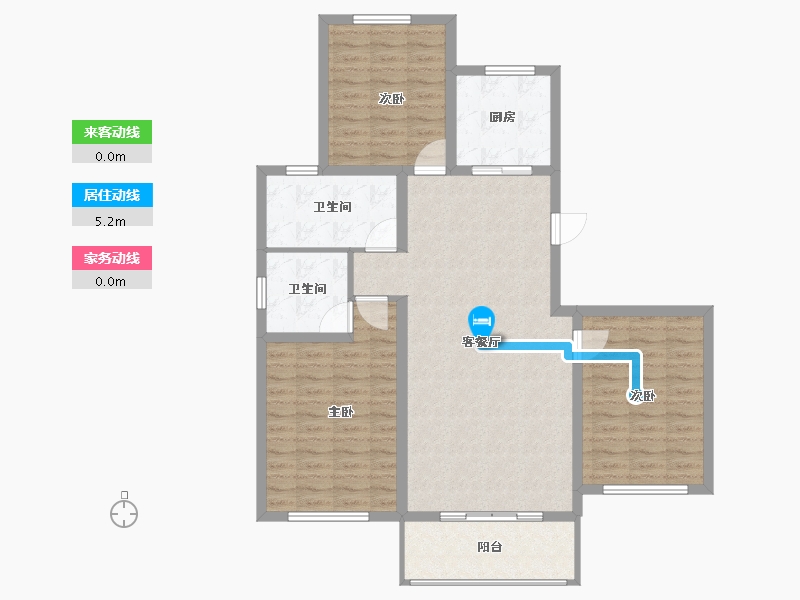 山西省-吕梁市-悦·东方-102.00-户型库-动静线