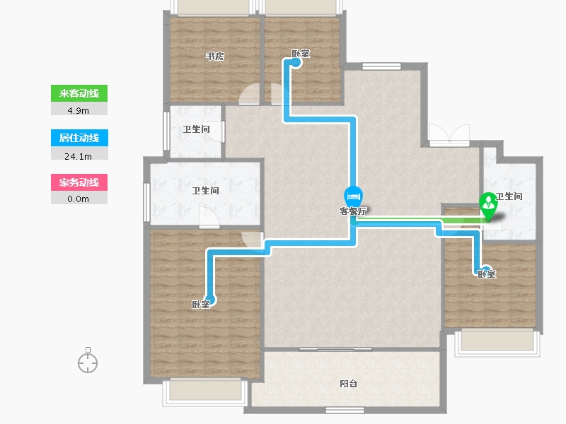 湖北省-武汉市-武汉城建·中央云城-159.03-户型库-动静线