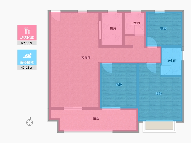 山东省-临沂市-壹号院-98.00-户型库-动静分区