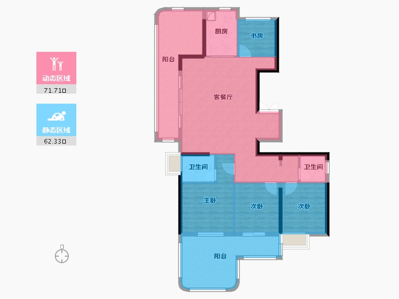 福建省-福州市-中建元亨府-120.23-户型库-动静分区