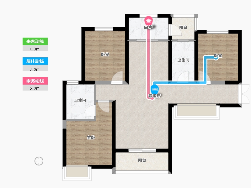 陕西省-西安市-御锦城-84.28-户型库-动静线