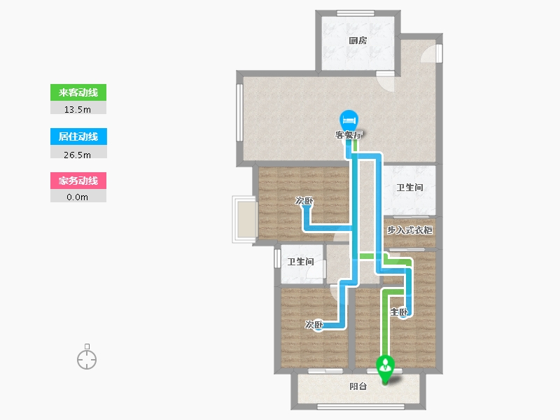 江苏省-南京市-金隅嘉星-98.52-户型库-动静线