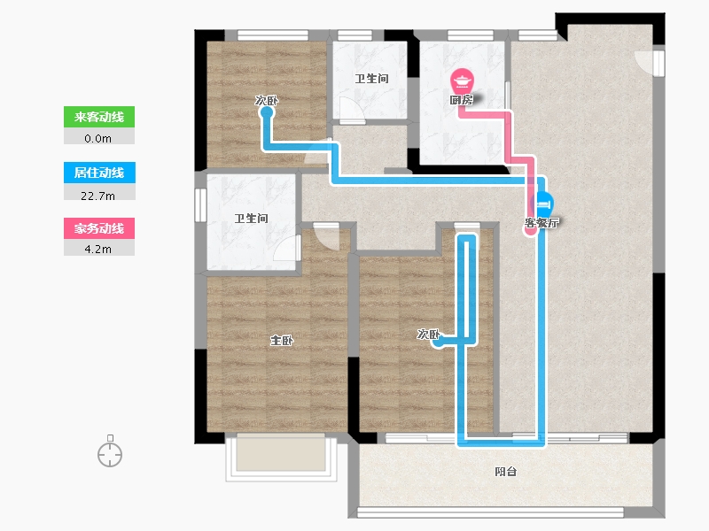 浙江省-宁波市-保利·明玥春汀-89.99-户型库-动静线