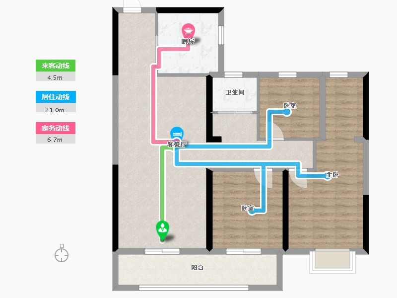 河南省-许昌市-中建观湖悦府-93.79-户型库-动静线