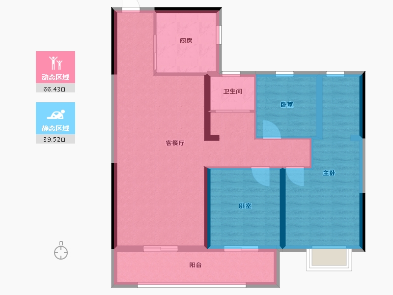 河南省-许昌市-中建观湖悦府-93.79-户型库-动静分区