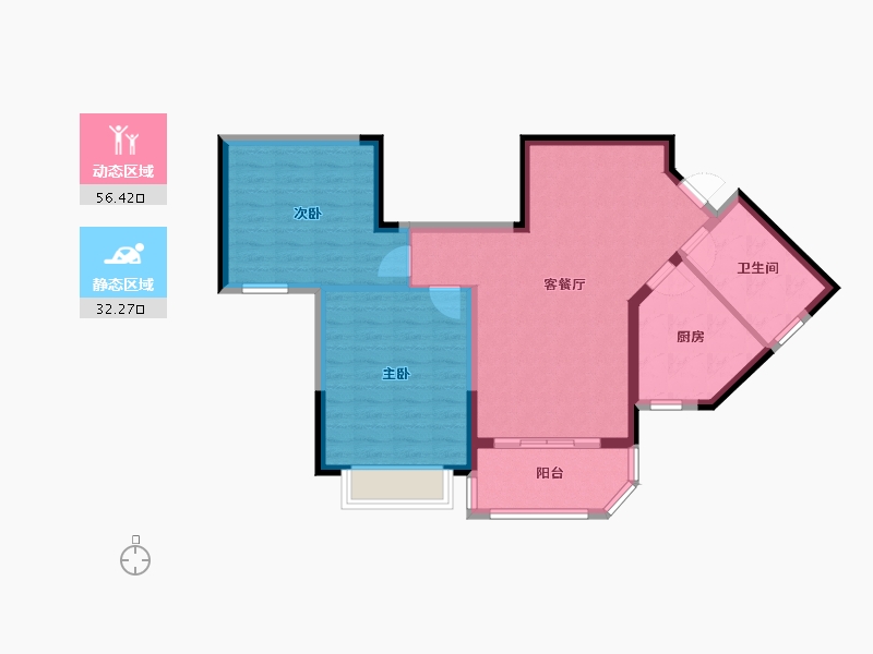 广西壮族自治区-柳州市-恒大雅苑-80.00-户型库-动静分区