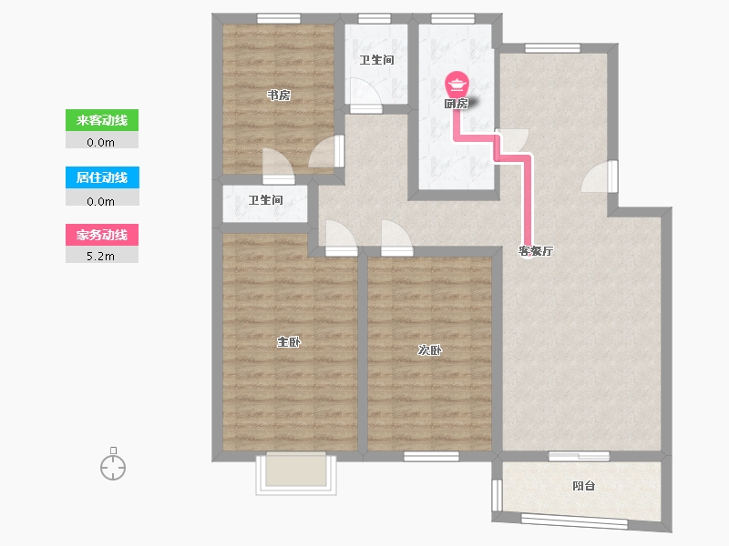 上海-上海市-中星怡景花园-127.00-户型库-动静线