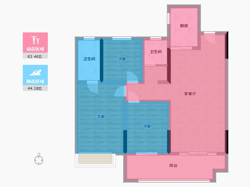 河南省-南阳市-铭袖锦运-96.00-户型库-动静分区