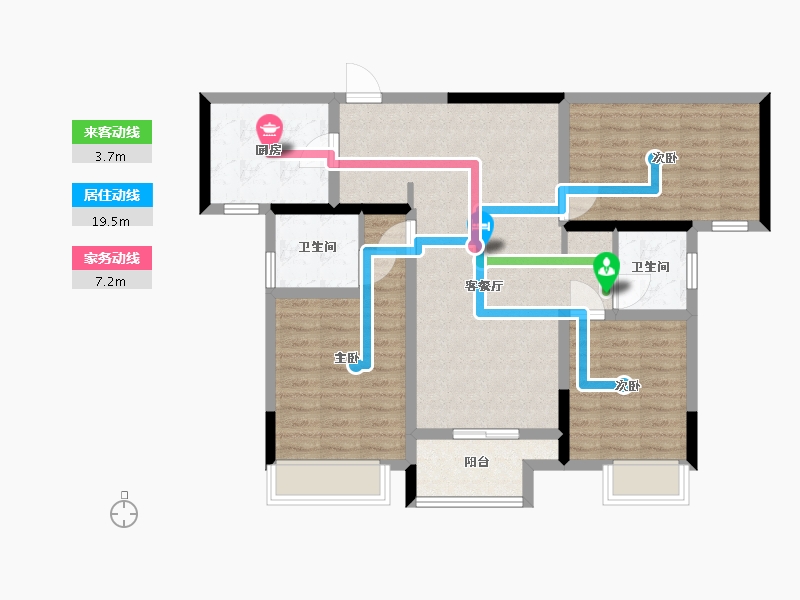 河南省-南阳市-建业森林半岛4期·天悦-91.99-户型库-动静线