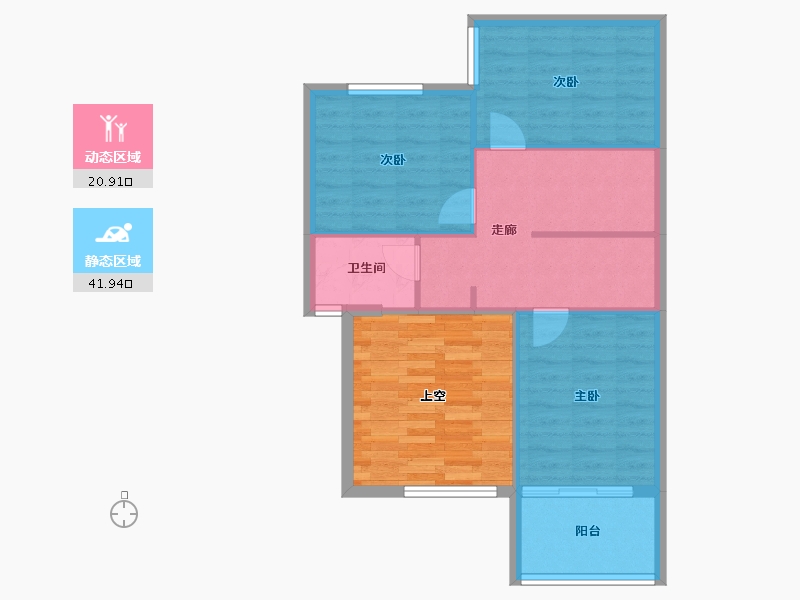 福建省-福州市-中建元亨府-70.00-户型库-动静分区