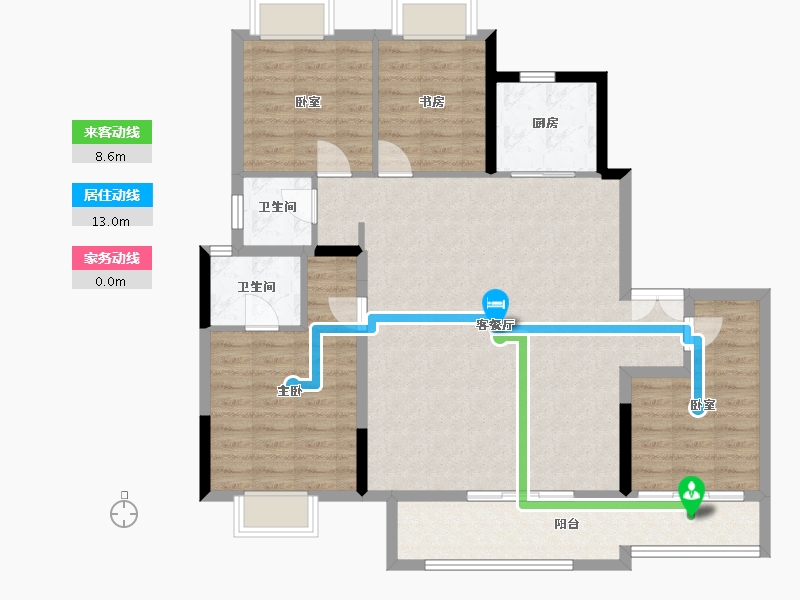 四川省-成都市-中旅千川阅-112.88-户型库-动静线