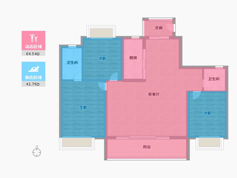 江西省-抚州市-中奥君柏宸央-95.99-户型库-动静分区