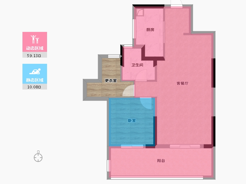 湖南省-长沙市-保利长交锦上-67.29-户型库-动静分区