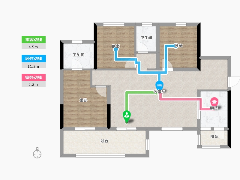 四川省-成都市-明信天府壹号-93.92-户型库-动静线