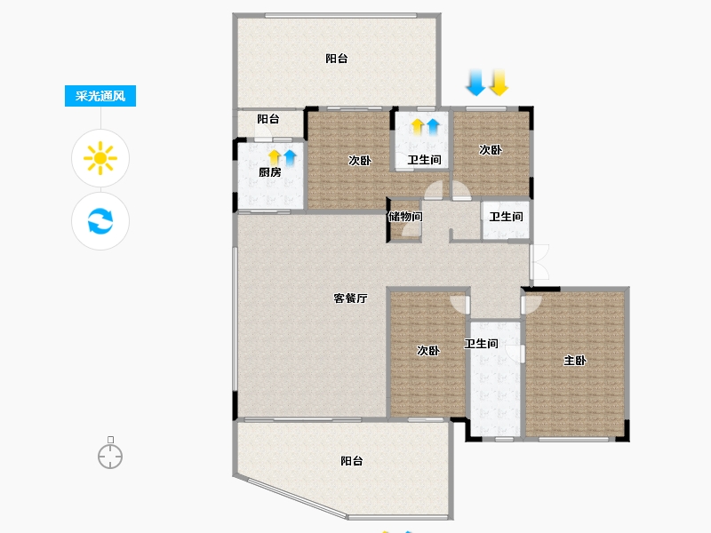 四川省-成都市-中港东湖壹号-406.01-户型库-采光通风