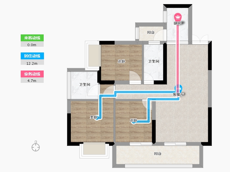 四川省-成都市-望庭学苑-67.57-户型库-动静线