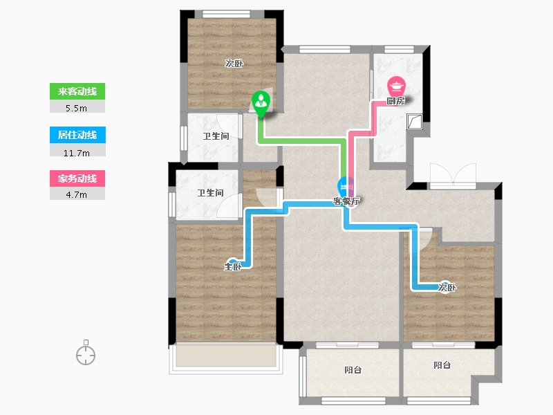 安徽省-池州市-昌盛·翰林学府-96.00-户型库-动静线