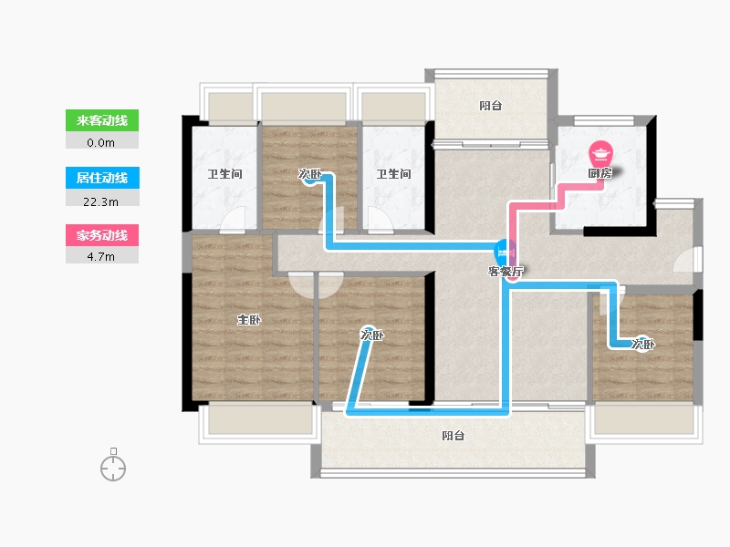 广东省-深圳市-信义金御半山·珑门-98.00-户型库-动静线