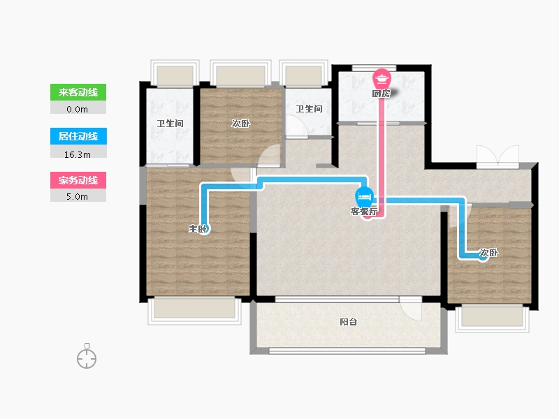 江苏省-南京市-金基璟樾府-114.00-户型库-动静线