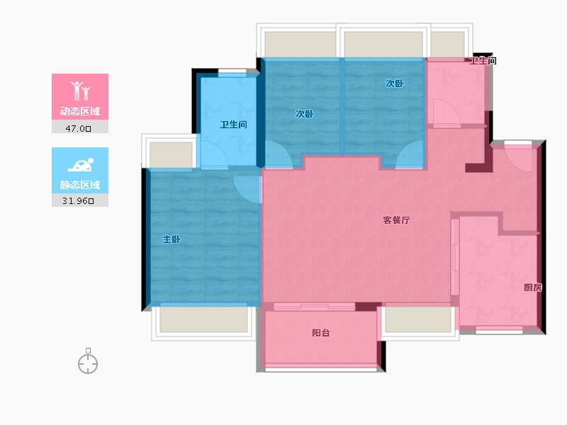 广东省-深圳市-润晖府-71.00-户型库-动静分区