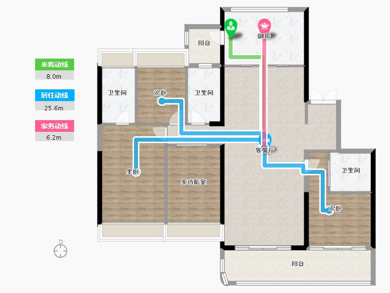 广东省-佛山市-建投恒福壹号-161.61-户型库-动静线