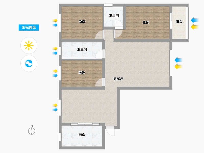 河北省-保定市-百盛家园-101.60-户型库-采光通风