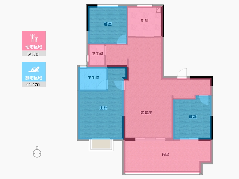 河南省-周口市-安钢正商御湖宽境-97.60-户型库-动静分区