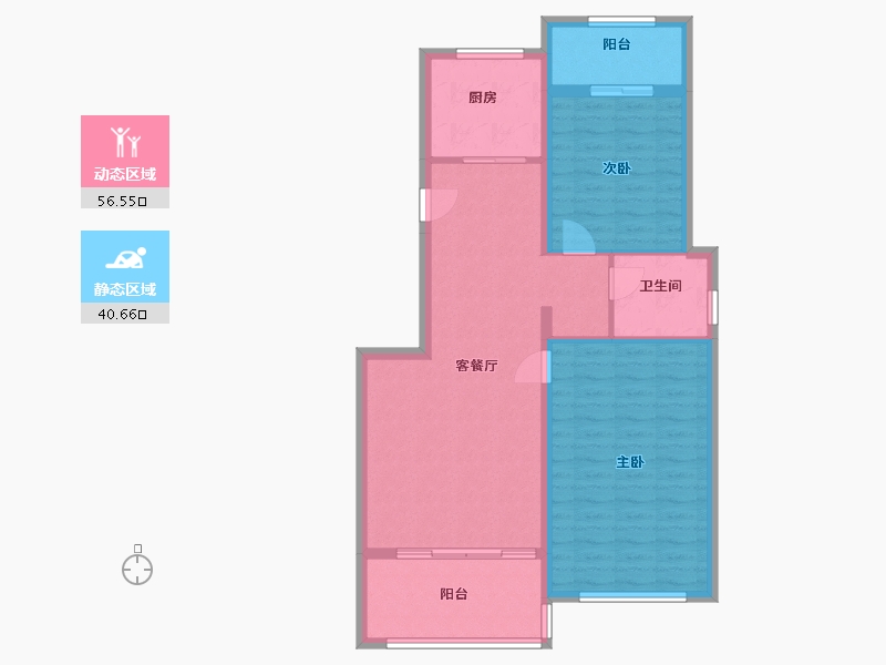 河南省-南阳市-浩创·伏牛山-88.01-户型库-动静分区