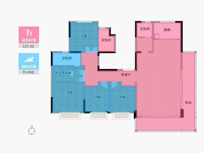 安徽省-合肥市-华侨城空港国际小镇水岸8号-177.47-户型库-动静分区